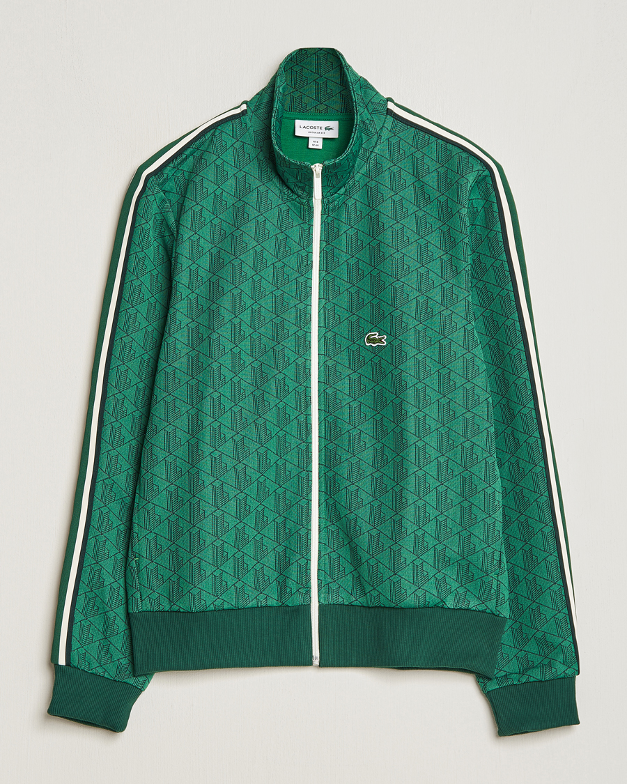 Herre | Gensere | Lacoste | Monogram Full Zip Sweater Rocket