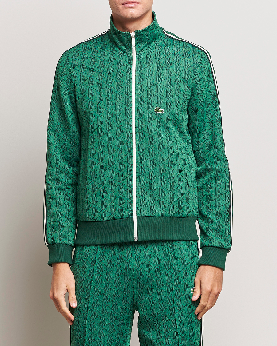 Herre | Gensere | Lacoste | Monogram Full Zip Sweater Rocket