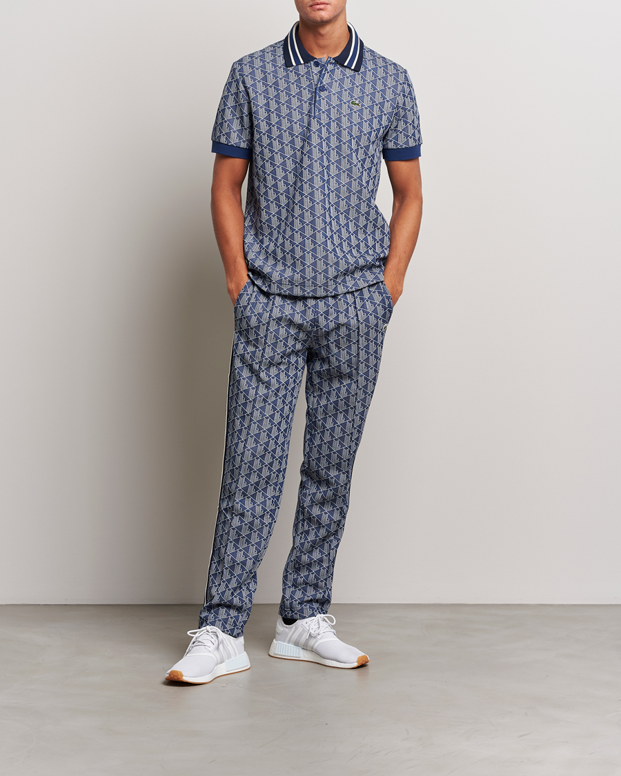 Herre | Bukser | Lacoste | Monogram Tracksuit Pants Methylene/Flour