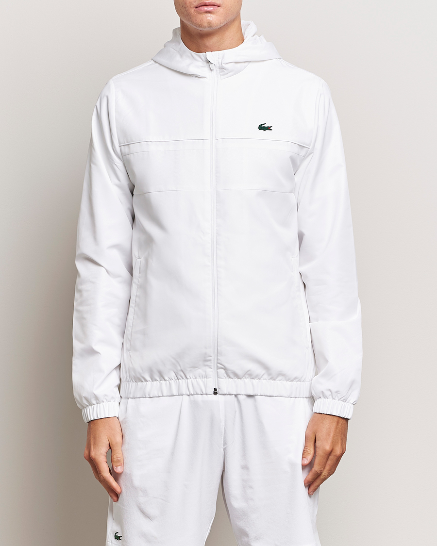 Herre | Gensere | Lacoste Sport | Performance Full Zip Hoodie White