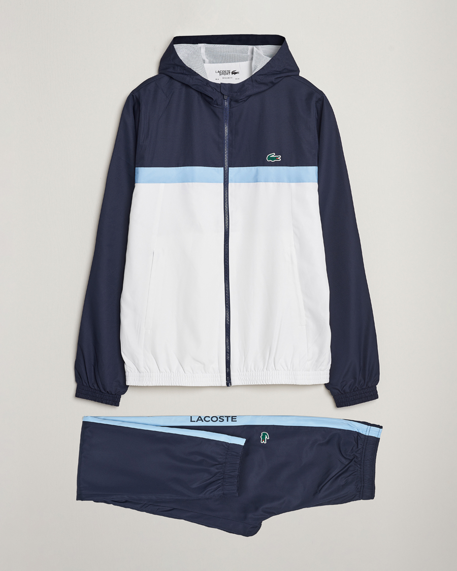 Herre | Bukser | Lacoste Sport | Tennis Tracksuit Set Navy/Blue/White