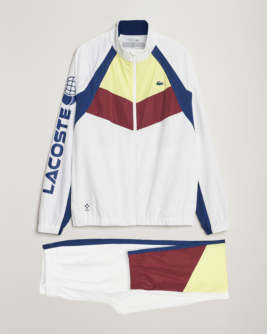 Herre | Bukser | Lacoste Sport | Retro Tennis Tracksuit Set White Multi