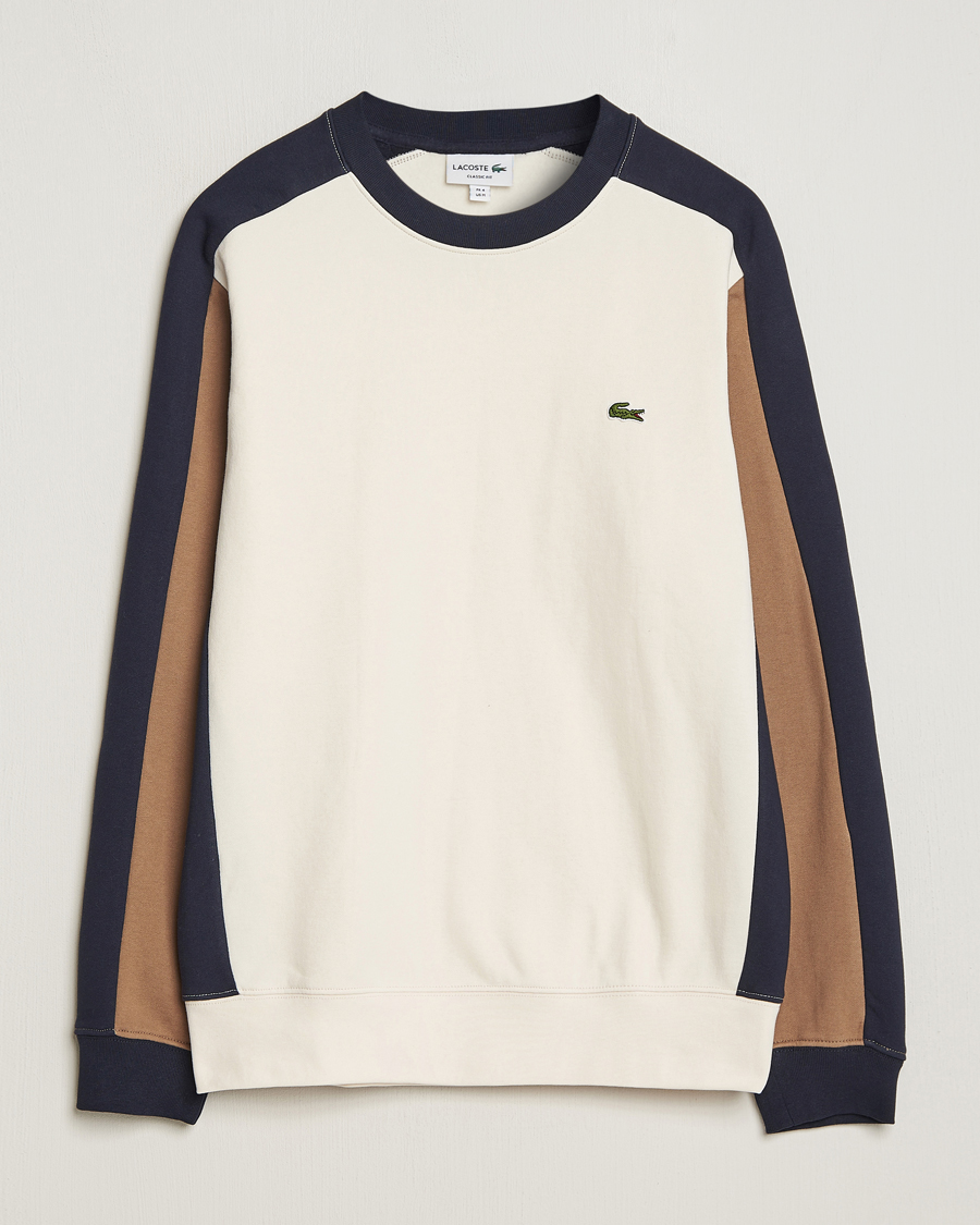 Herre | Gensere | Lacoste | Colorblocked Crew Neck Sweatshirt Lapland/Cookie