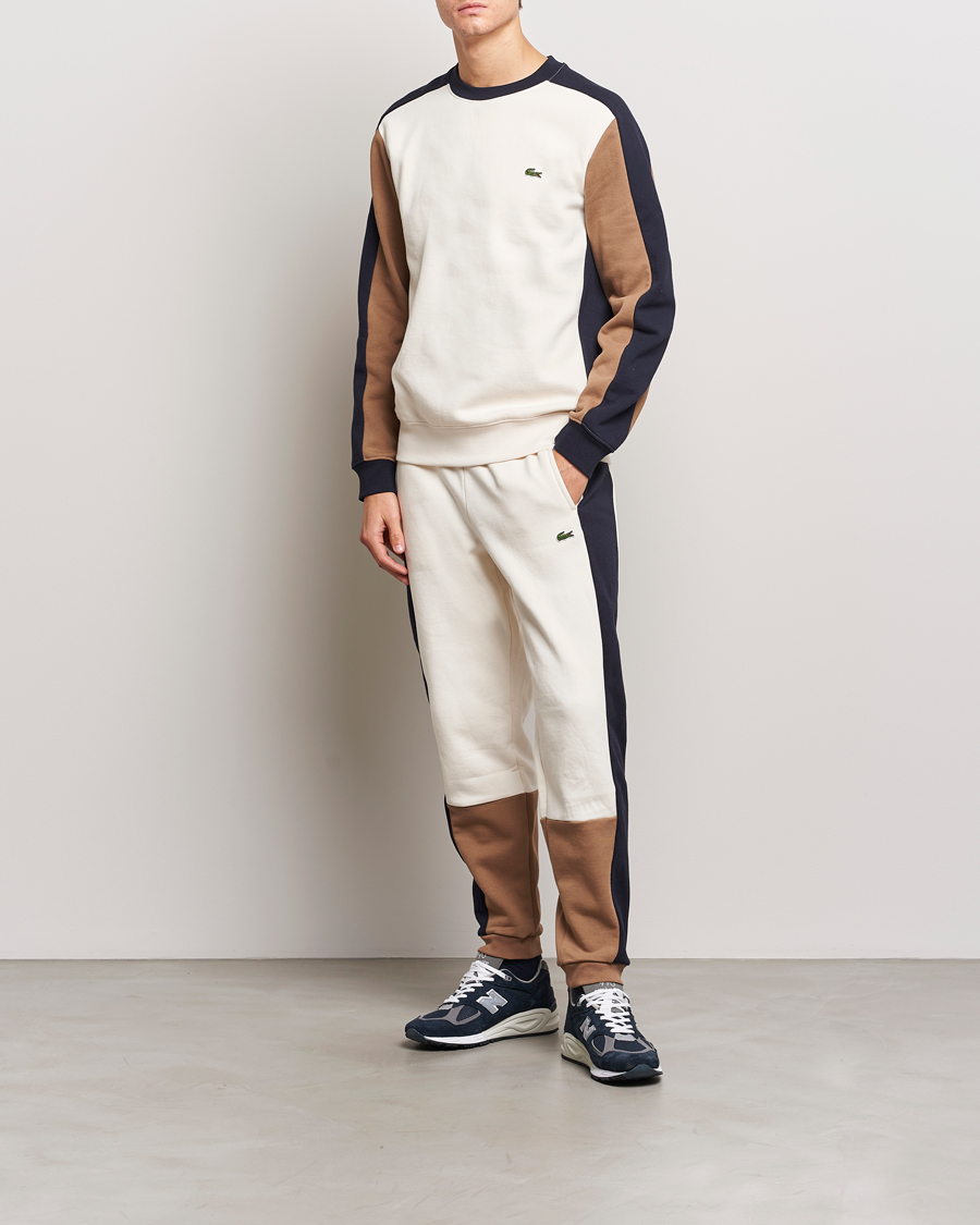 Herre | Gensere | Lacoste | Colorblocked Crew Neck Sweatshirt Lapland/Cookie