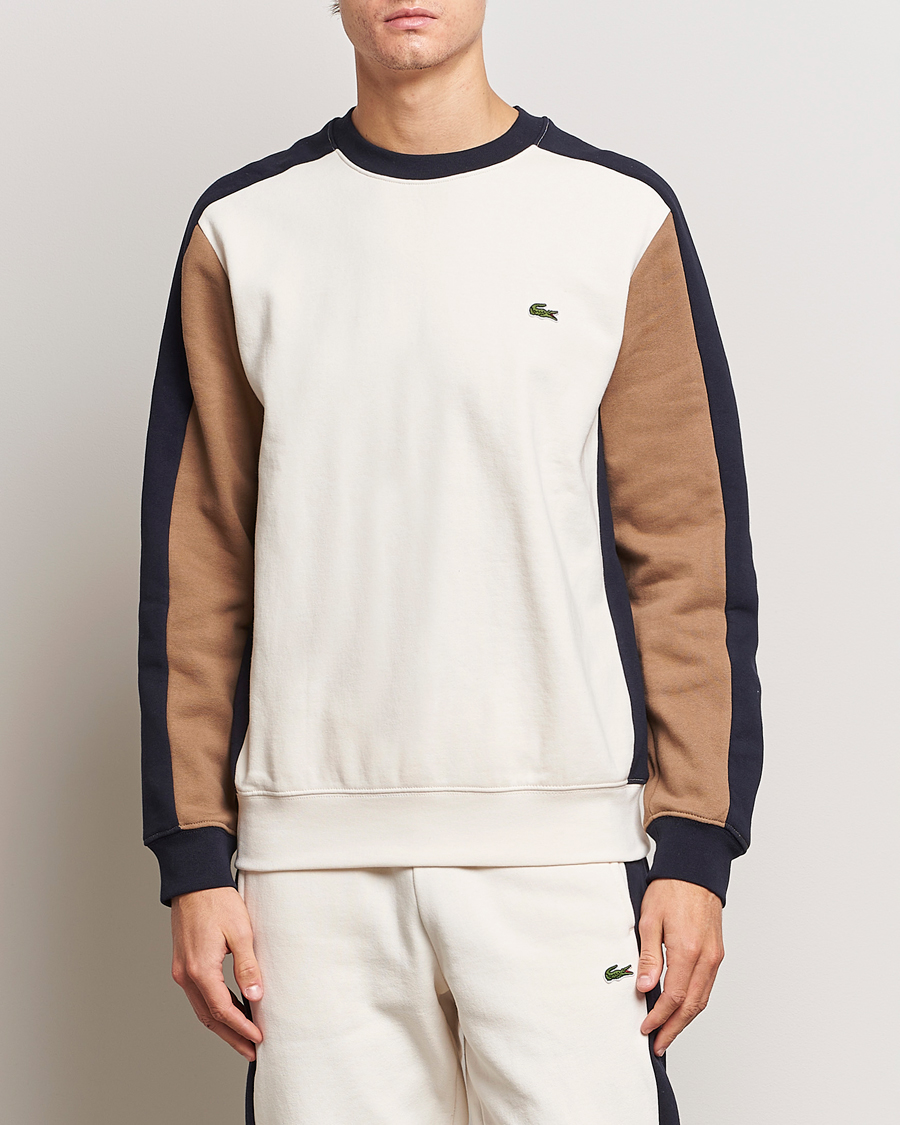 Herre | Gensere | Lacoste | Colorblocked Crew Neck Sweatshirt Lapland/Cookie