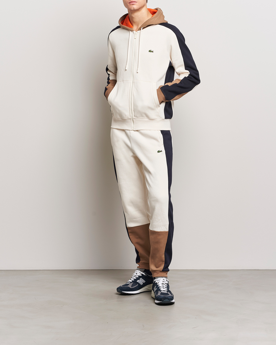 Herre | Gensere | Lacoste | Colorblocked Full Zip Hoodie Lapland/Cookie