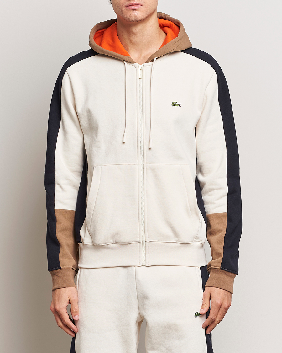 Herre | Gensere | Lacoste | Colorblocked Full Zip Hoodie Lapland/Cookie