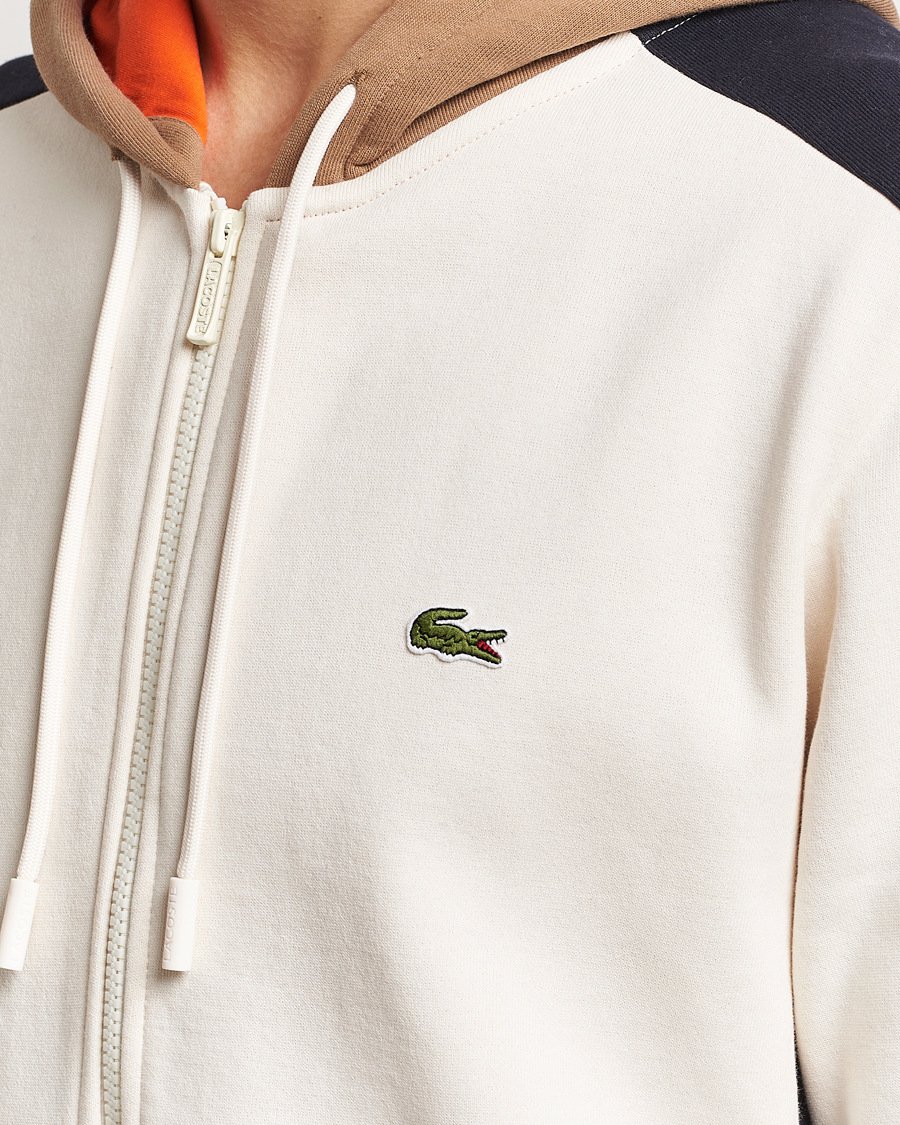 Herre | Gensere | Lacoste | Colorblocked Full Zip Hoodie Lapland/Cookie