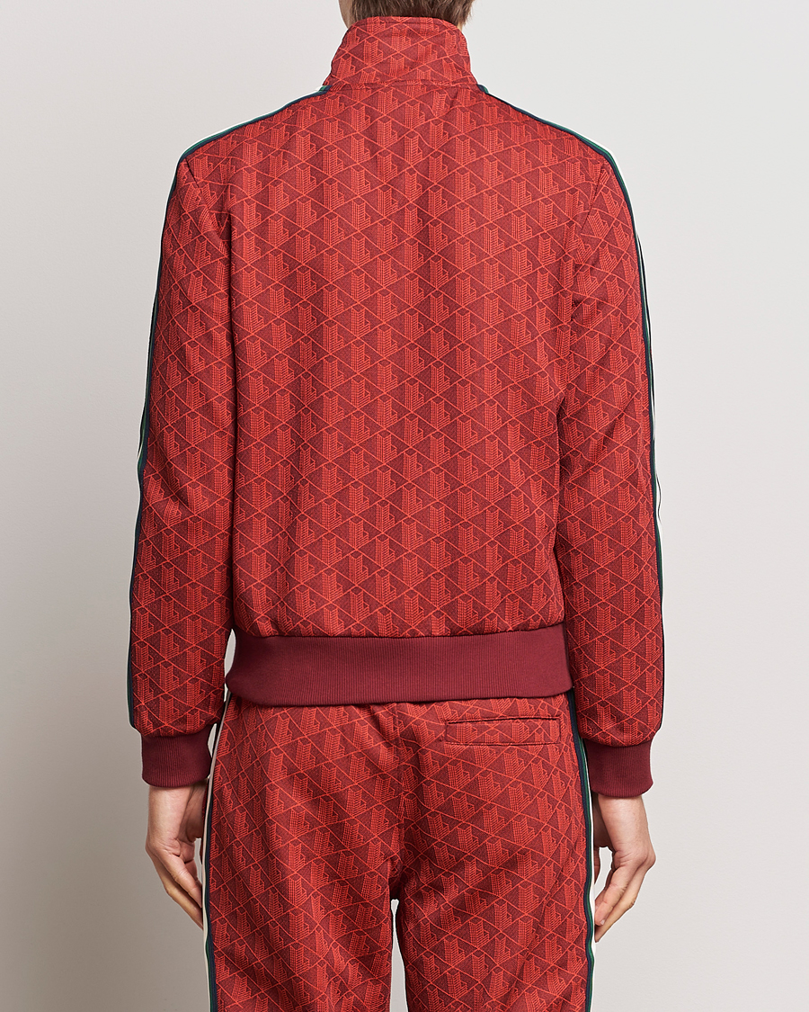 Herre | Gensere | Lacoste | Monogram Full Zip Track Jacket Pinot/Red