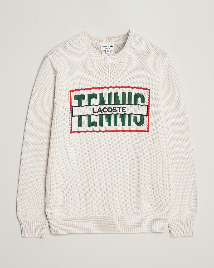 Herre | Gensere | Lacoste | Retro Logo Knitted Crew Neck Sweater Lapland