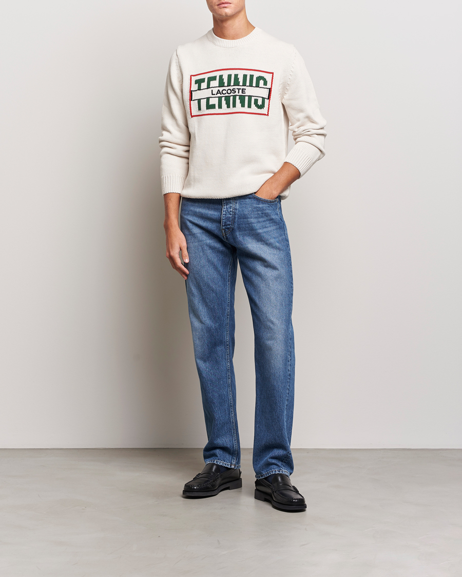 Herre | Gensere | Lacoste | Retro Logo Knitted Crew Neck Sweater Lapland