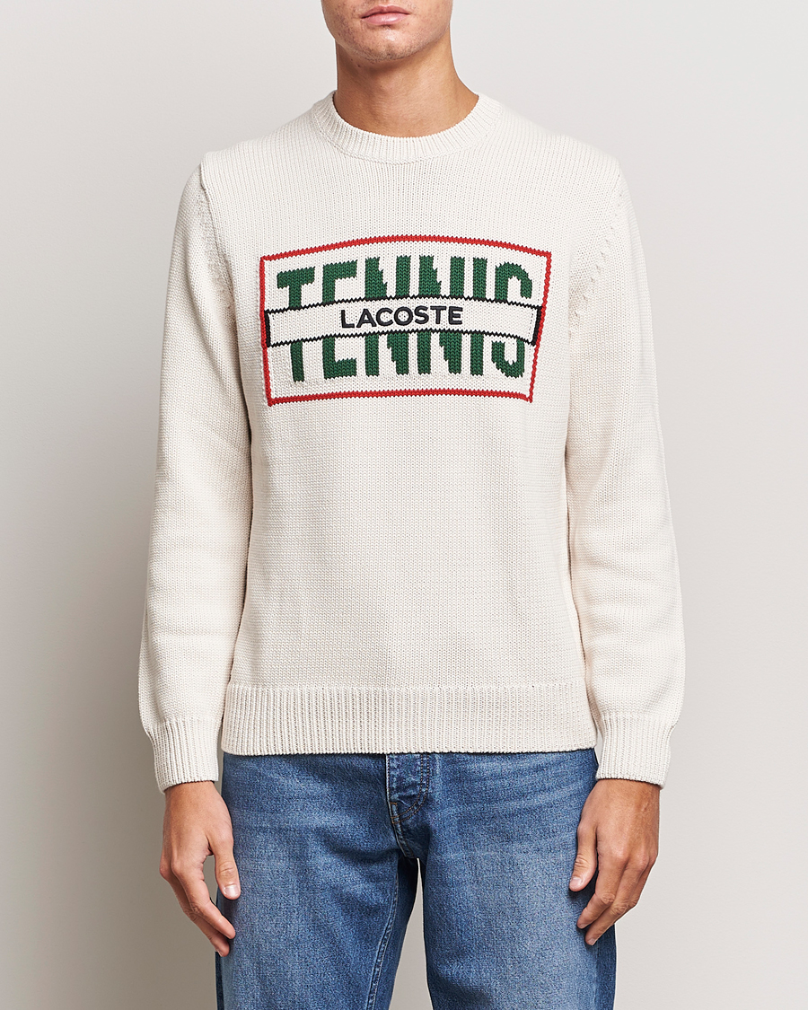 Herre | Gensere | Lacoste | Retro Logo Knitted Crew Neck Sweater Lapland