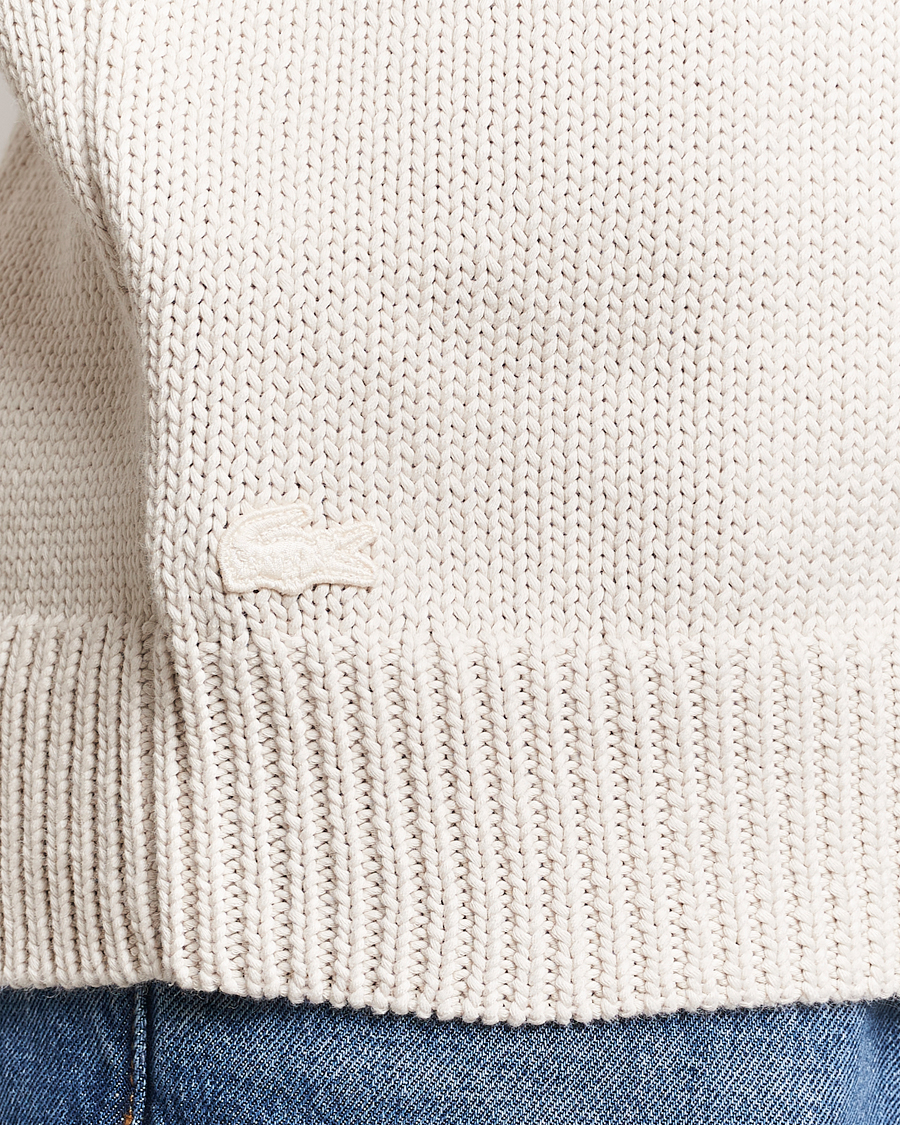 Herre | Gensere | Lacoste | Retro Logo Knitted Crew Neck Sweater Lapland