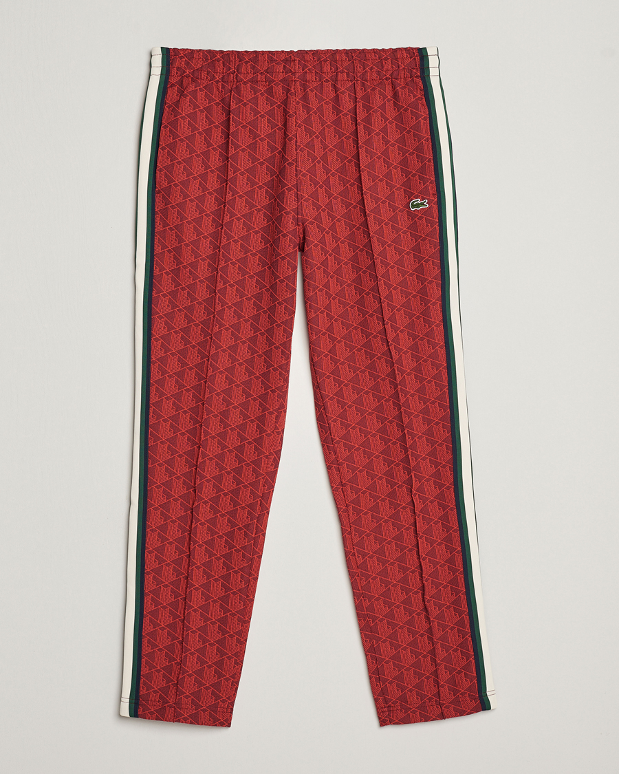 Herre | Bukser | Lacoste | Monogram Trackpants Pinot/Red