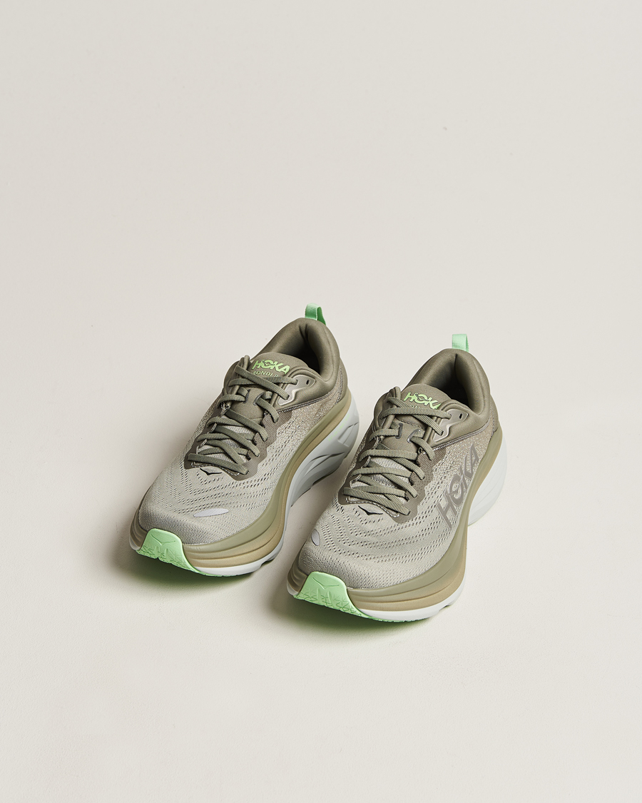 Herre | Running sneakers | Hoka One One | Hoka Bondi 8 Olive Haze/Mercury