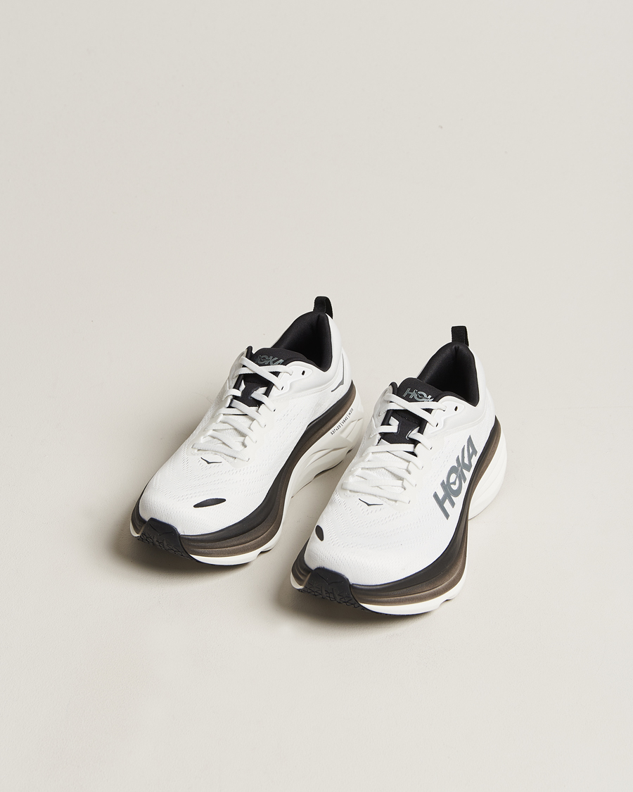 Herre | Hoka Bondi 8 White/Black | Hoka One One | Hoka Bondi 8 White/Black
