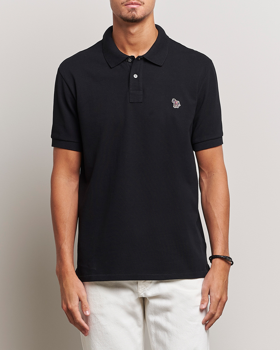 Herre | Pikéer | PS Paul Smith | Regular Fit Zebra Polo Black