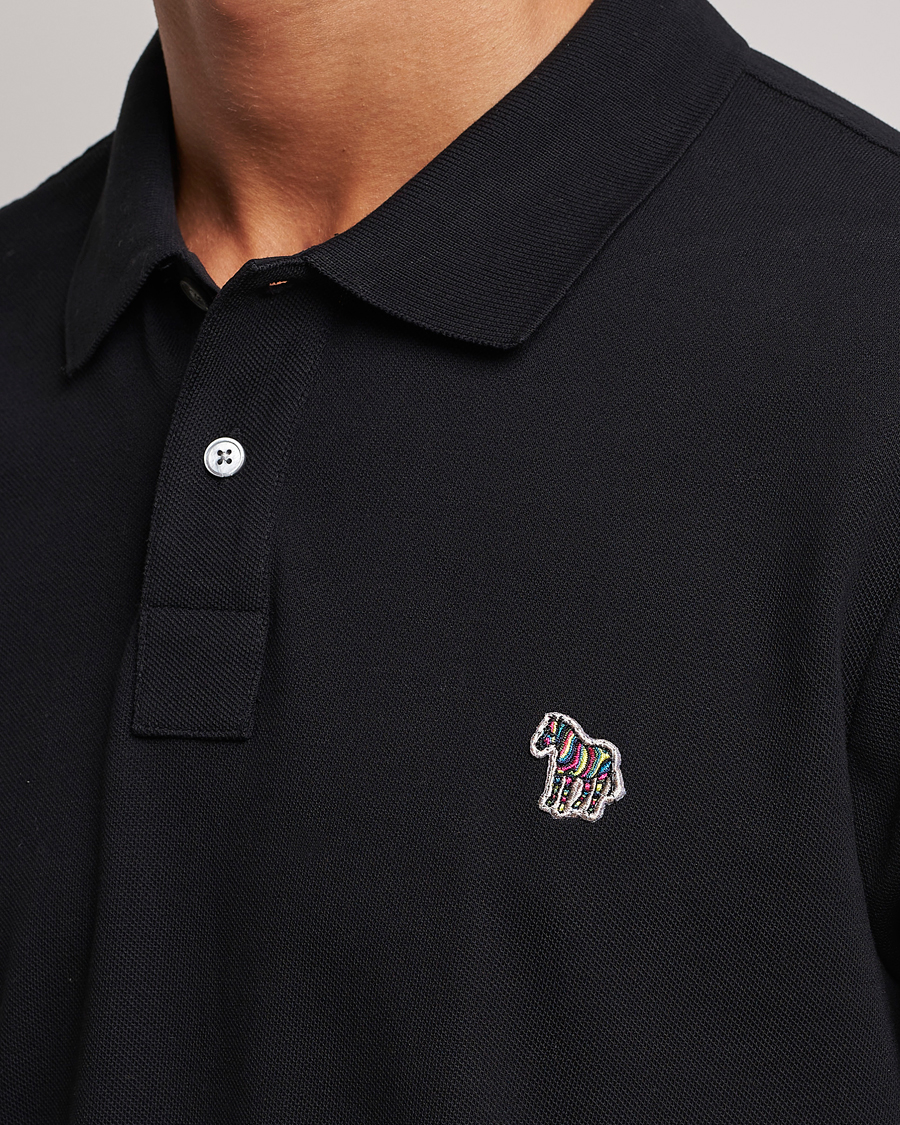 Herre | Pikéer | PS Paul Smith | Regular Fit Zebra Polo Black