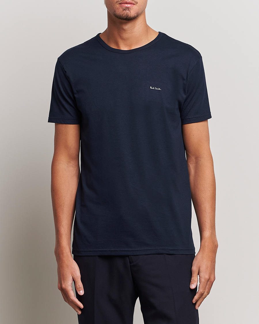 Herre | Flerpakning | Paul Smith | 3-Pack Crew Neck T-Shirt Black/Navy/White