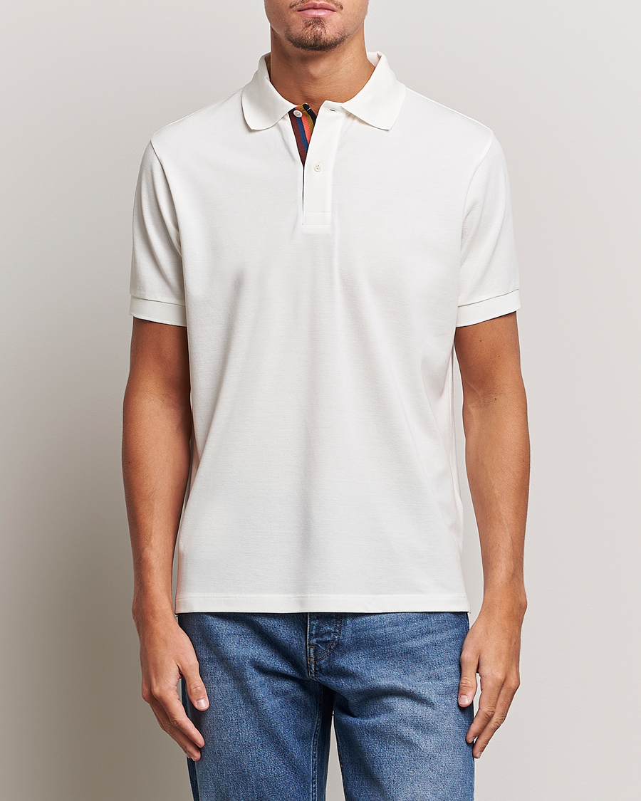 Herre | Pikéer | Paul Smith | Placket Stripe Polo White