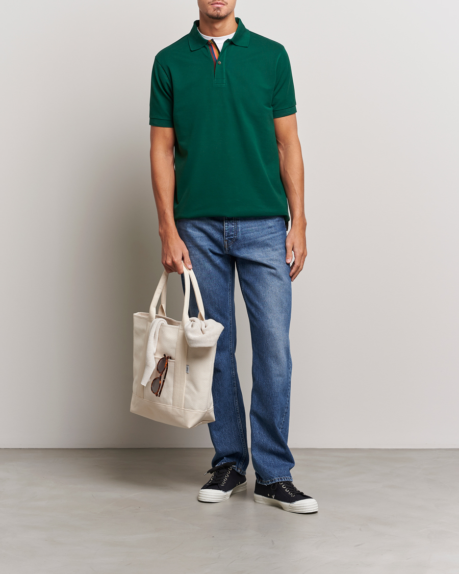 Herre | Pikéer | Paul Smith | Placket Stripe Polo Green