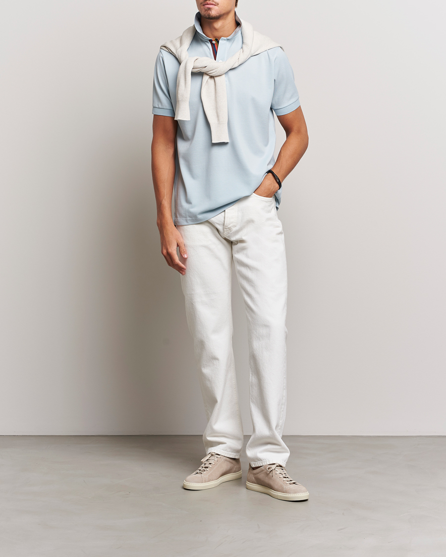 Herre | Pikéer | Paul Smith | Placket Stripe Polo Light Blue