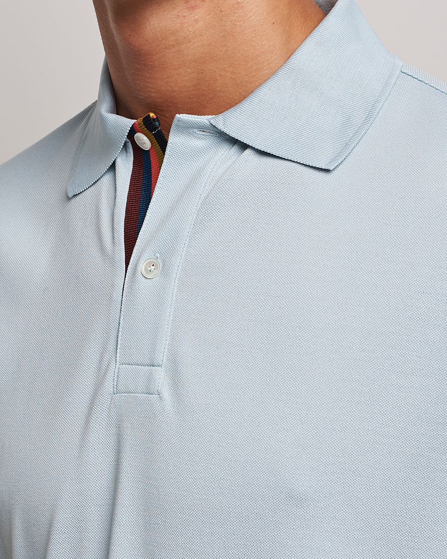 Herre | Pikéer | Paul Smith | Placket Stripe Polo Light Blue