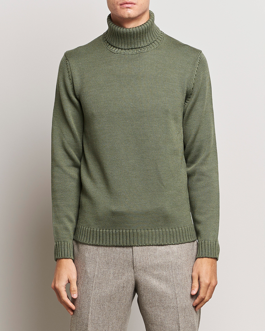 Herre | Gensere | Zanone | Virgin Merino Wool Rollneck Olive