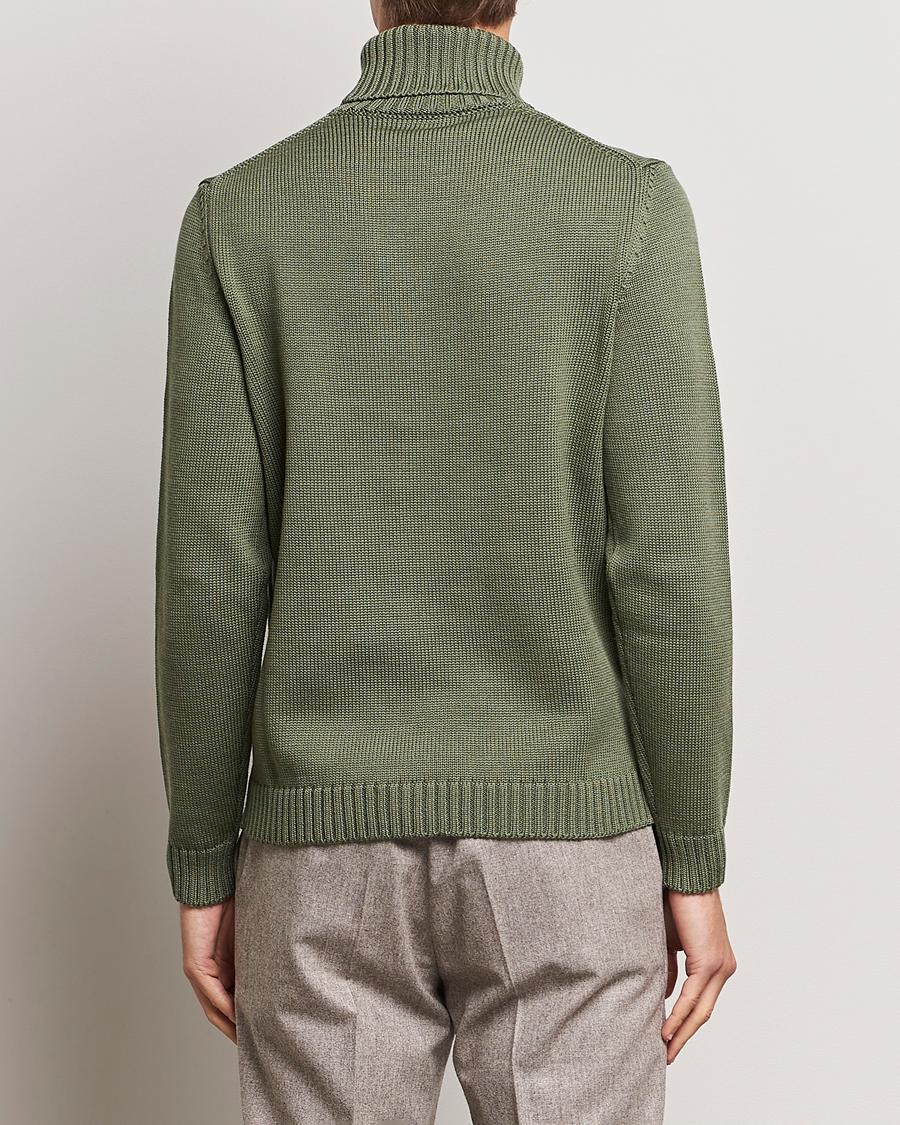 Herre | Gensere | Zanone | Virgin Merino Wool Rollneck Olive