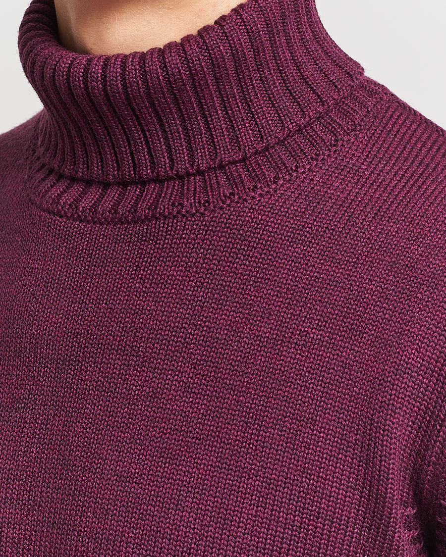 Herre | Gensere | Zanone | Virgin Merino Wool Rollneck Burgundy