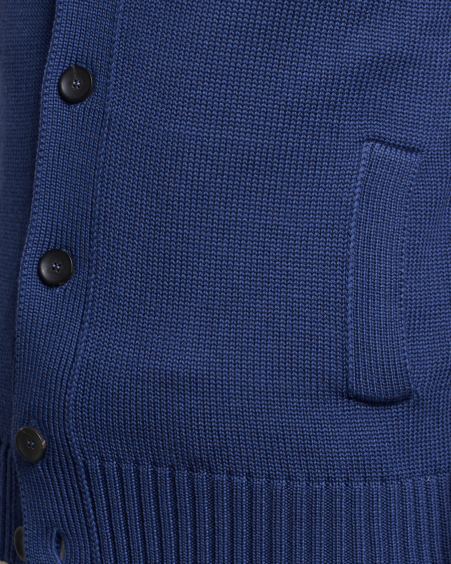 Herre | Gensere | Zanone | Virgin Merino Wool Chioto Cardigan Royal Blue