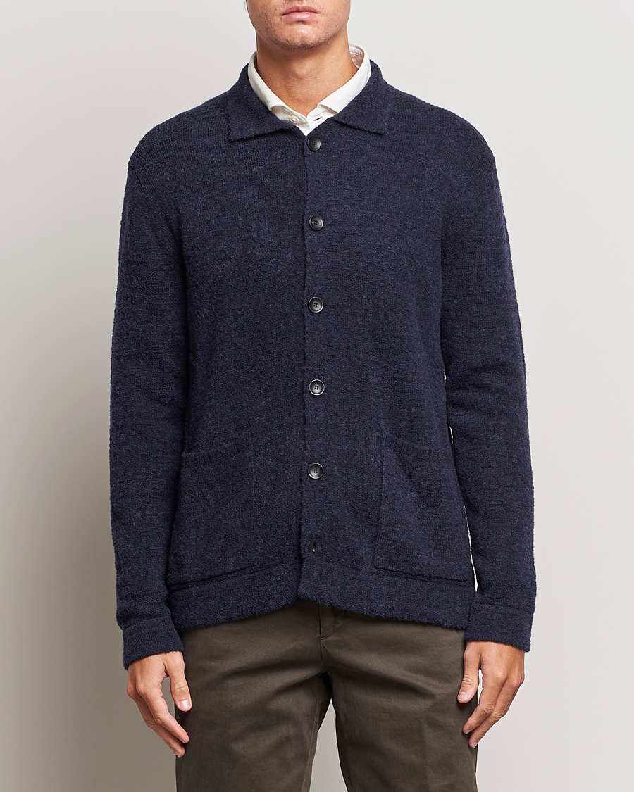 Herre |  | Zanone | Boucle Wool Chore Jacket Navy