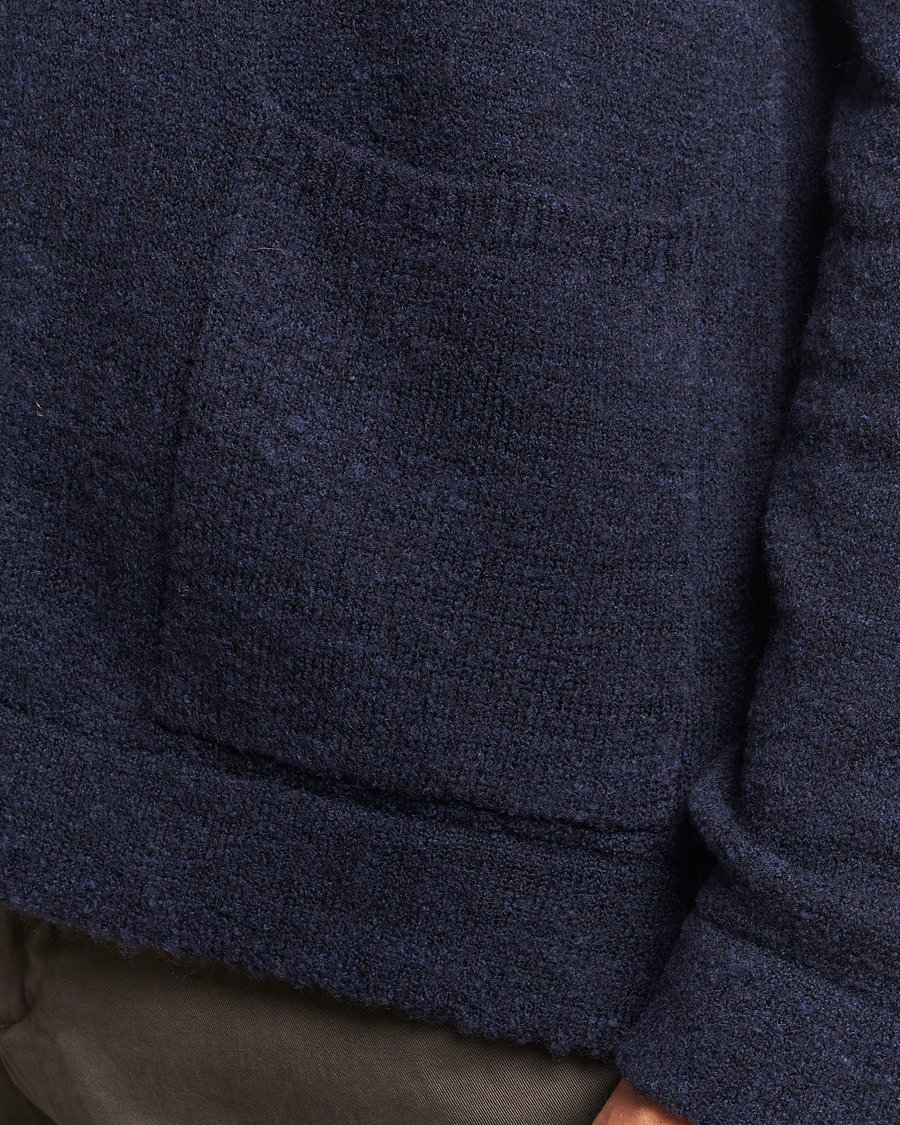 Herre | Gensere | Zanone | Boucle Wool Chore Jacket Navy