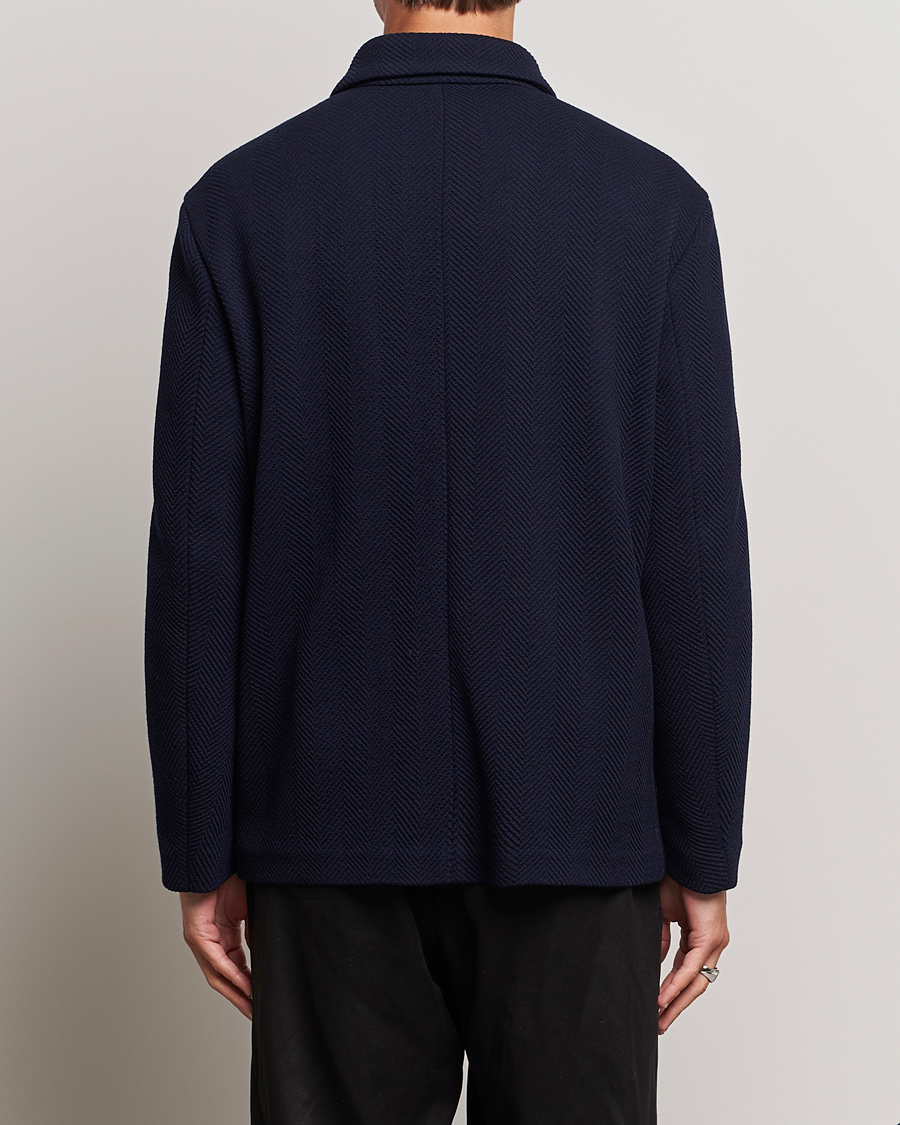 Herre | Jakker | Giorgio Armani | Heavy Jersey Chore Jacket Navy