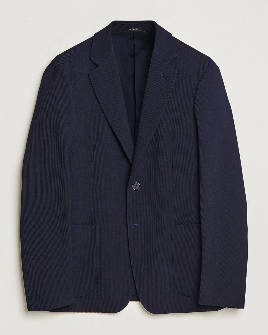 Herre | Dressjakker | Giorgio Armani | Wool Stretch Blazer Navy