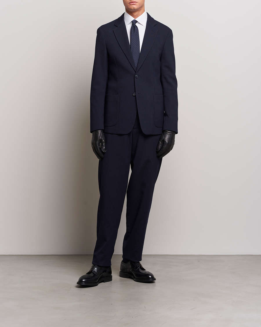 Herre | Dressjakker | Giorgio Armani | Wool Stretch Blazer Navy