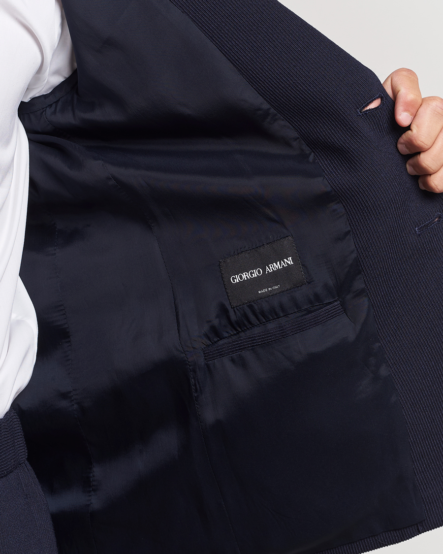 Herre | Dressjakker | Giorgio Armani | Wool Stretch Blazer Navy