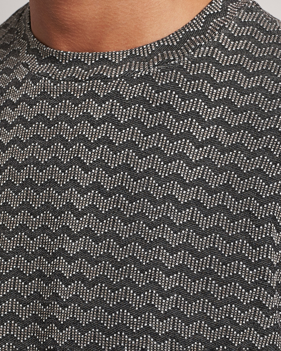 Herre | T-Shirts | Giorgio Armani | Jersey Chevron T-Shirt Taupe