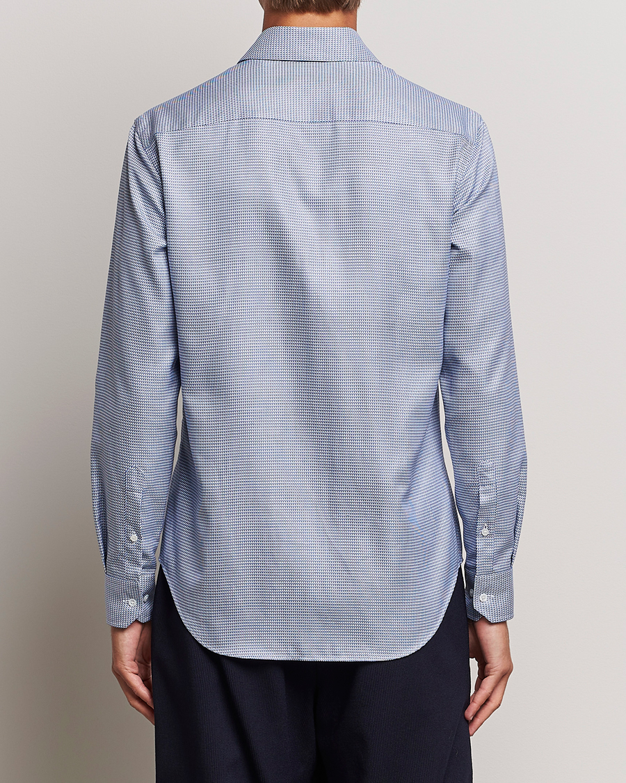 Herre | Skjorter | Giorgio Armani | Micro Structure Dress Shirt Light Blue