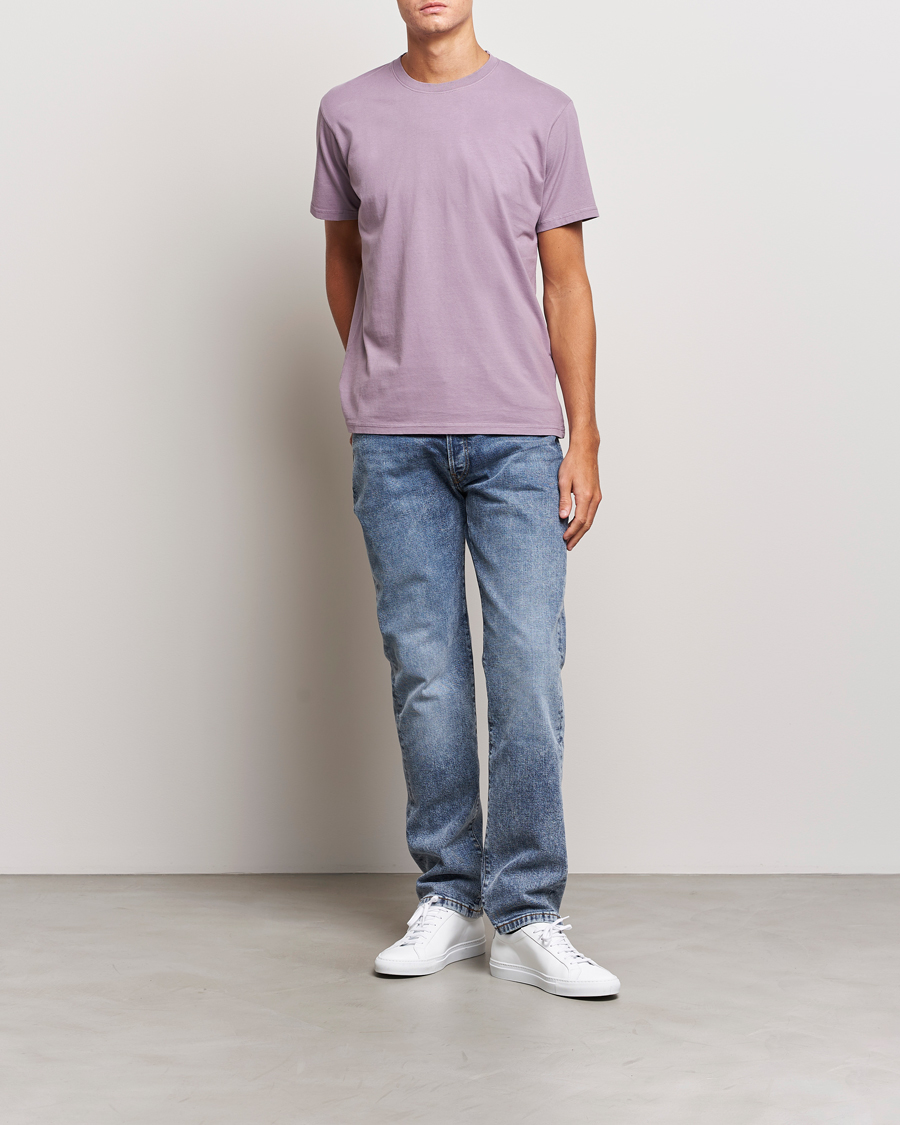 Herre | T-Shirts | Colorful Standard | Classic Organic T-Shirt Purple Haze