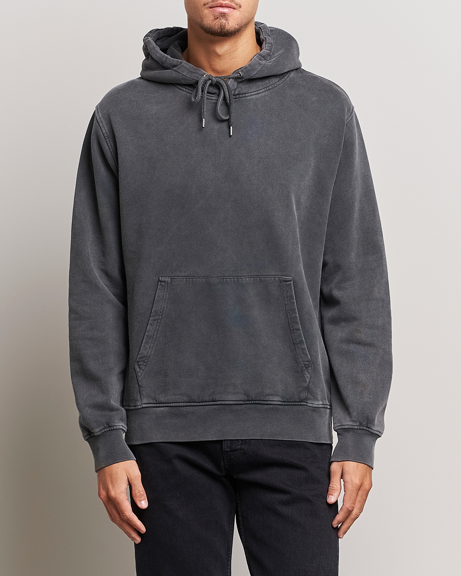 Herr | Kläder | Colorful Standard | Classic Organic Hood Faded Black