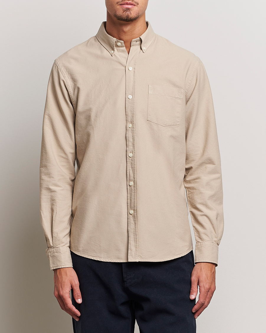 Herre | Avdelinger | Colorful Standard | Classic Organic Oxford Button Down Shirt Oyster Grey