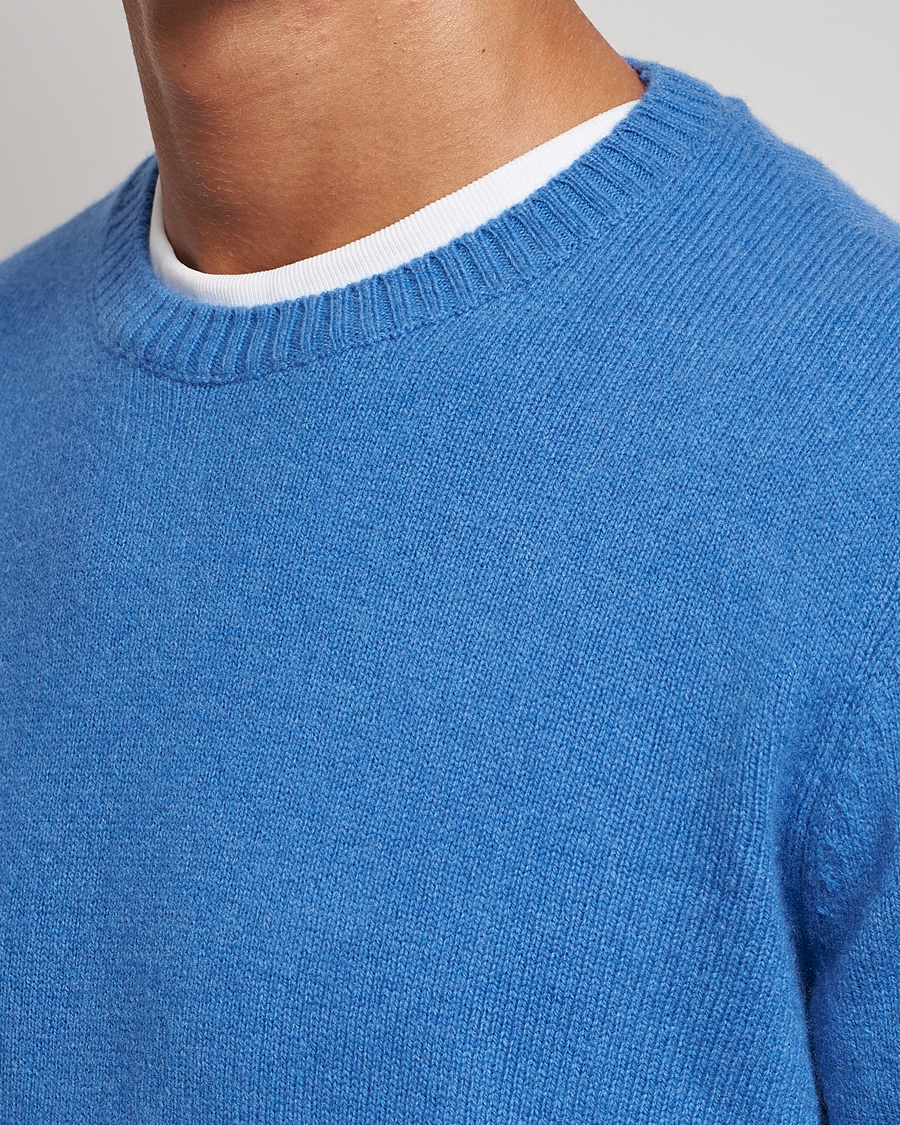 Herre | Gensere | Colorful Standard | Classic Merino Wool Crew Neck Pacific Blue