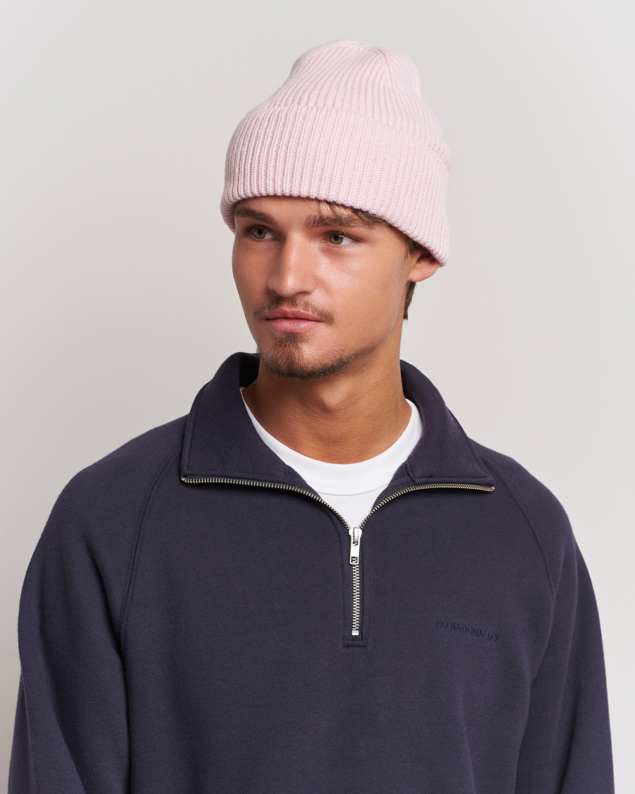 Herre | Colorful Standard Merino Wool Beanie Faded Pink | Colorful Standard | Merino Wool Beanie Faded Pink
