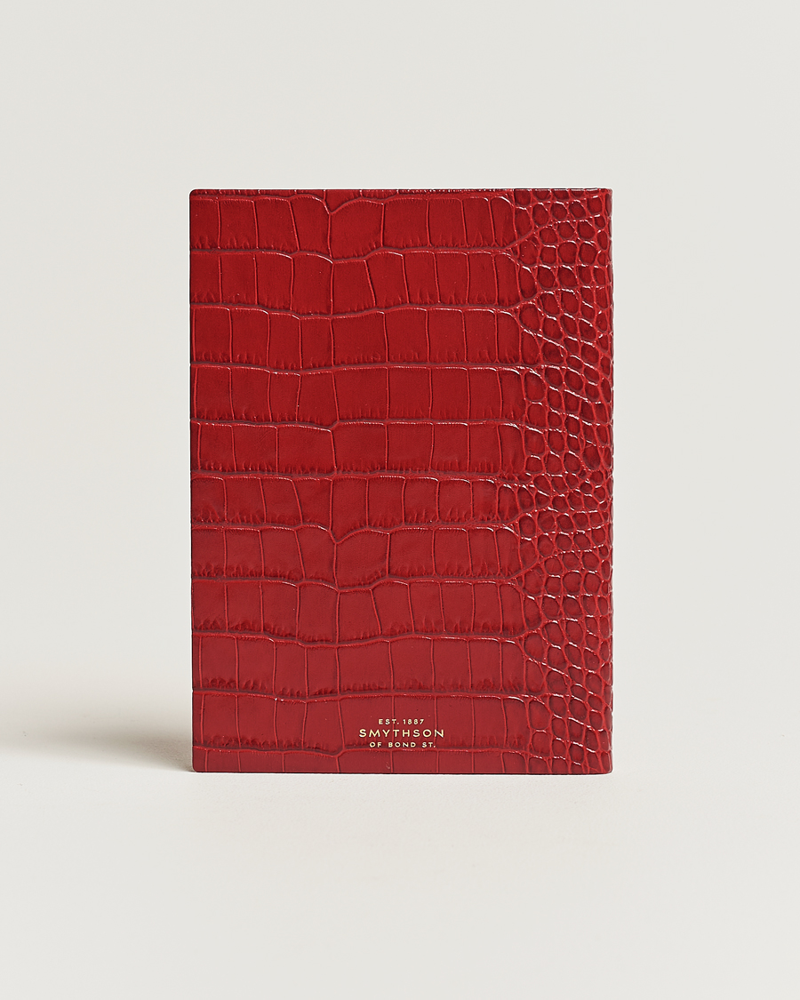 Herre | Notatbøker | Smythson | Mara Leather Soho Notebook Red