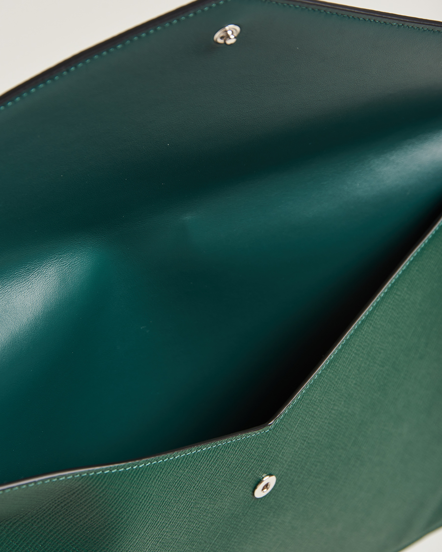 Herre | Smythson Panama Large Envelope Portfolio Forest Green | Smythson | Panama Large Envelope Portfolio Forest Green