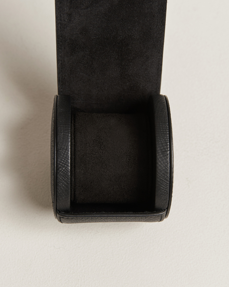 Herre | Klokke- og smykkeskrin | Smythson | Panama Single Watch Roll Black