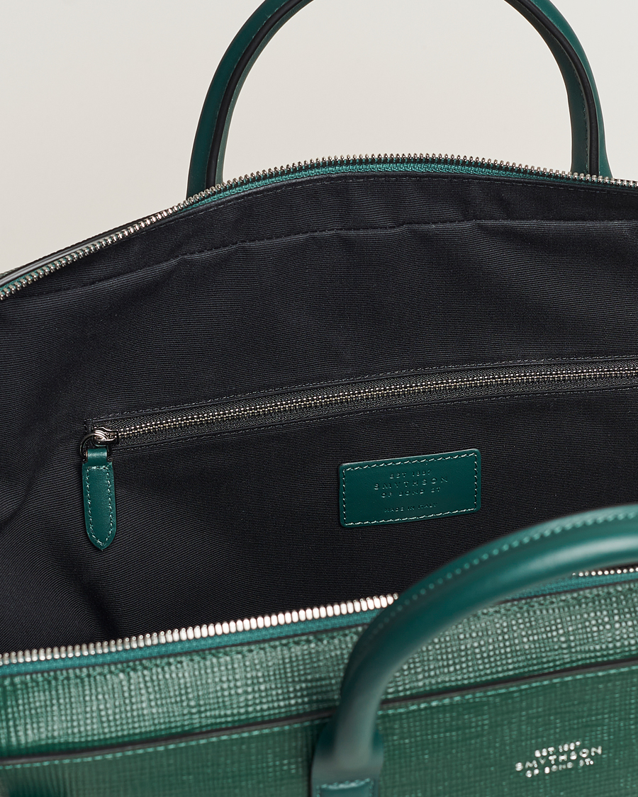 Herre | Smythson Panama Lightweight Briefcase Forest Green | Smythson | Panama Lightweight Briefcase Forest Green