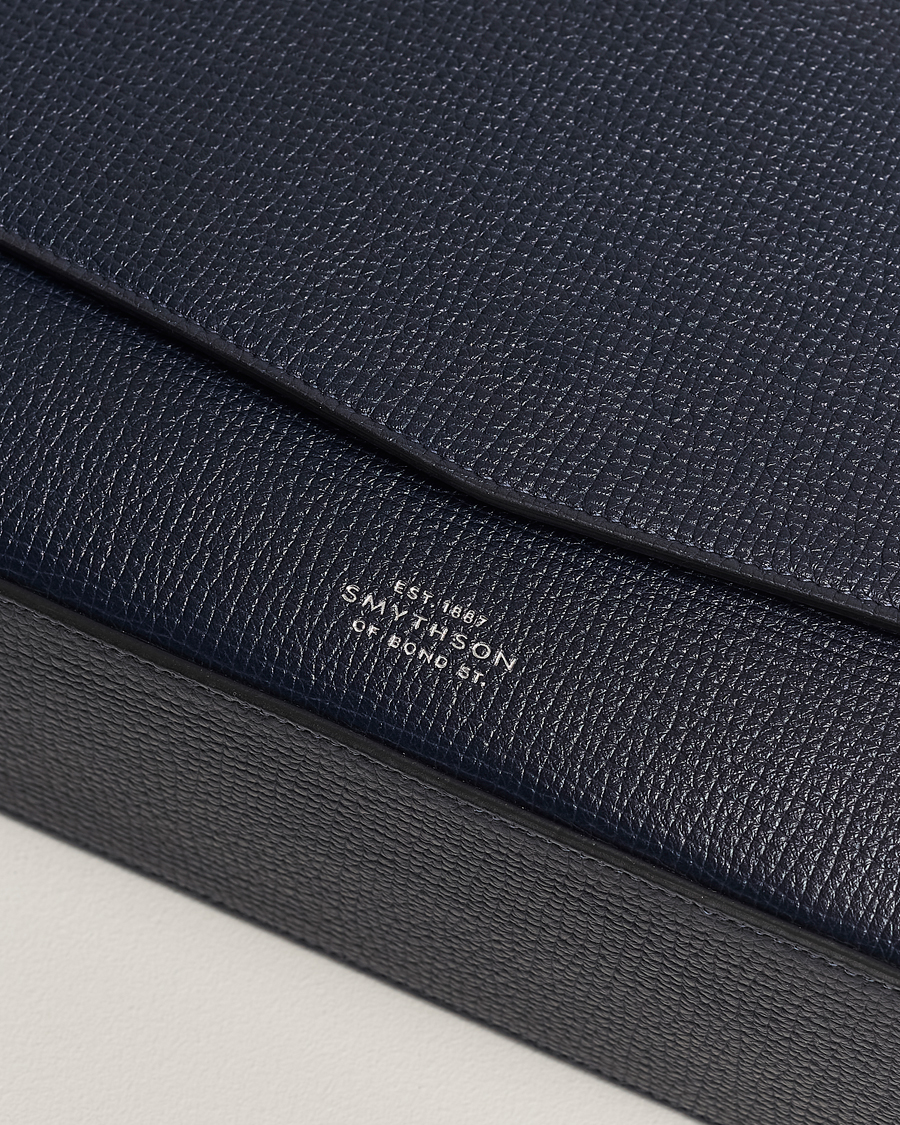 Herre | Smythson Ludlow Messenger Bag Navy | Smythson | Ludlow Messenger Bag Navy