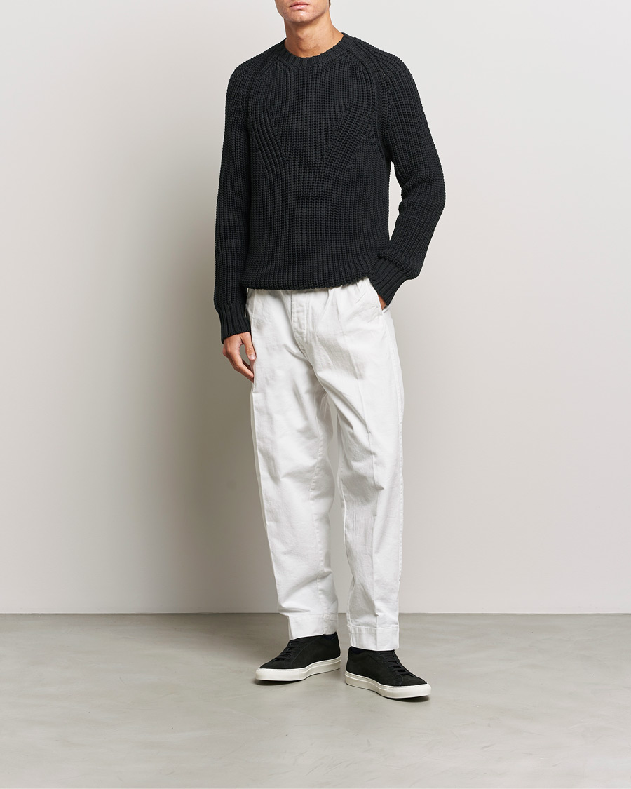 Herre | Gensere | Orlebar Brown | Lipen Cable Sweater Black